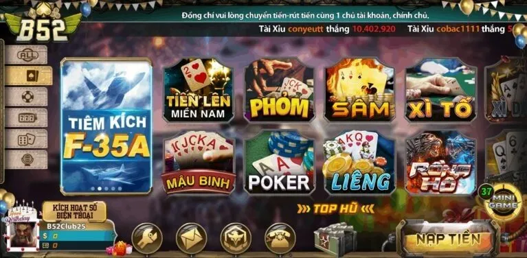 Cổng game bài B52 Club