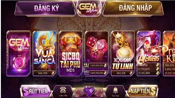 Top 5 - Cổng game bài đại phú quý Gemwin