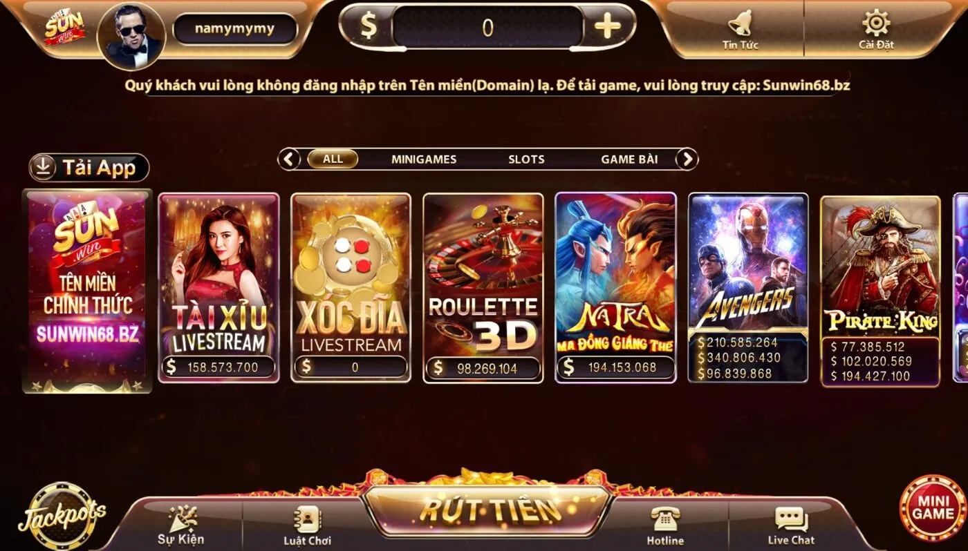 Hội viên chọn game Roulette 3D ngay trên giao diện chính để sẵn sàng cược 